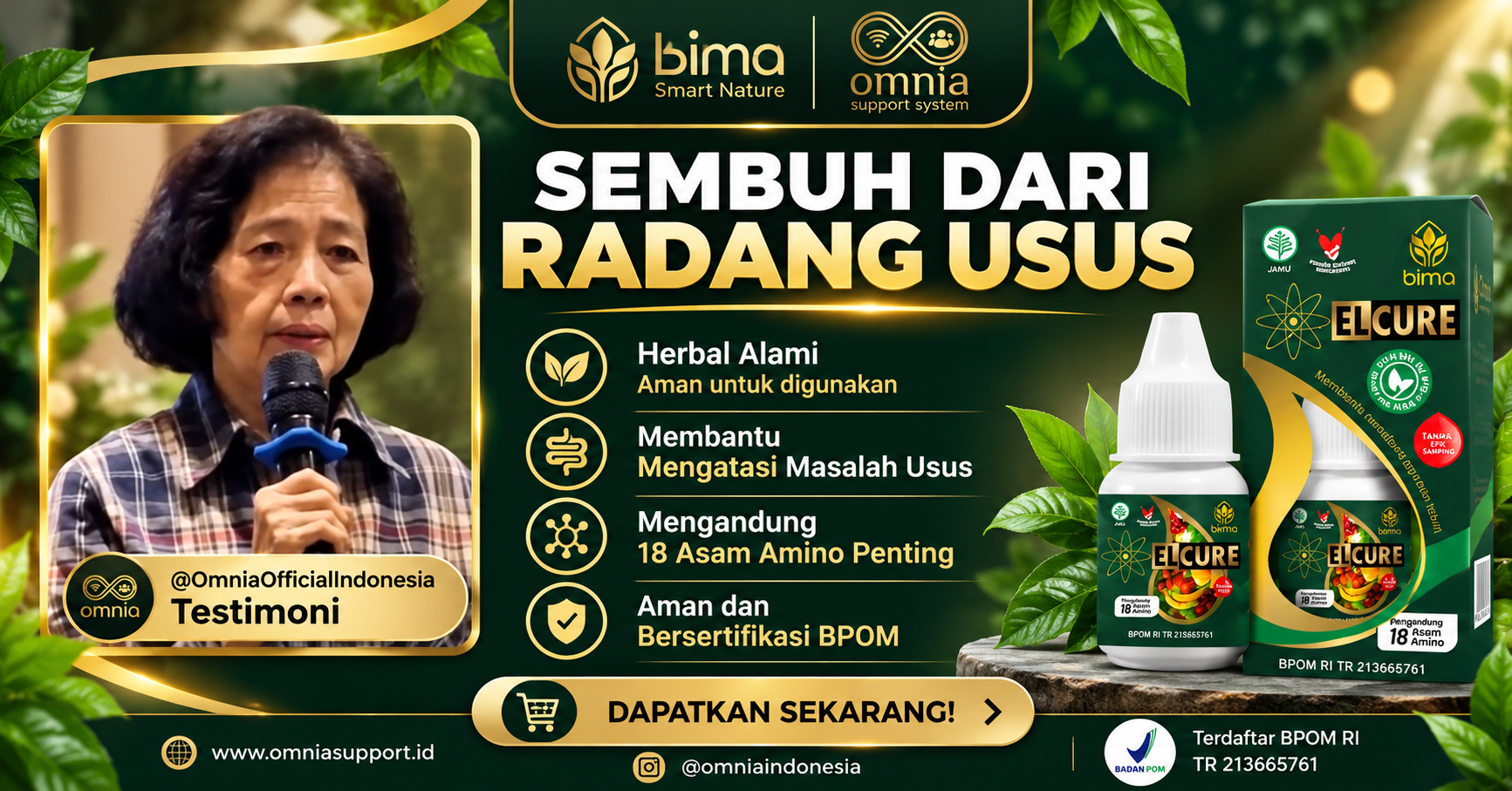 Katarak, Vertigo dan Masalah Usus Sembuh Dengan Elcure