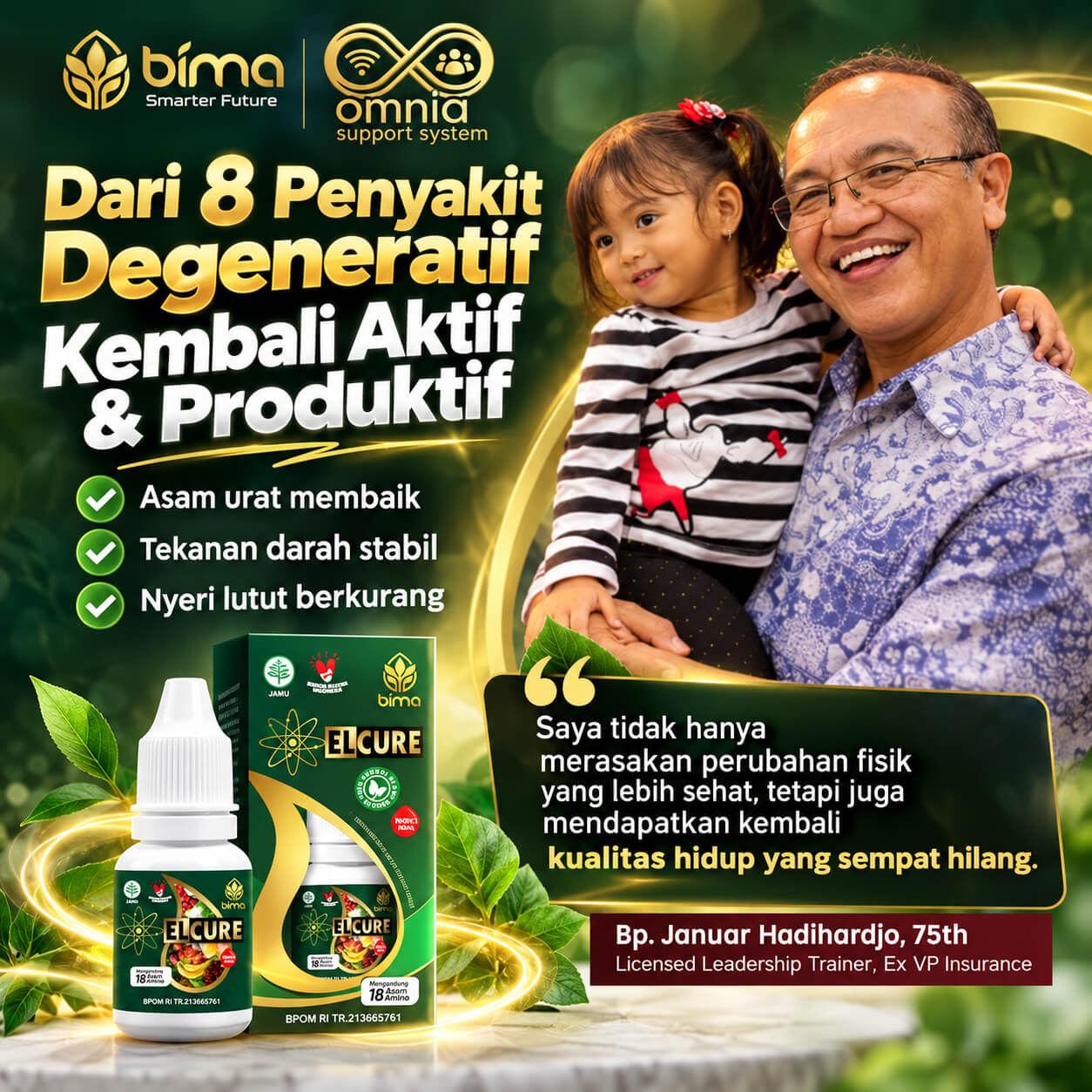 Flyer testimoni Bp. Januar Hadihardjo